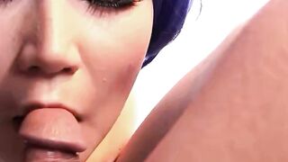 Teens-Swallowing-Blowjobs - Group of Young Ladies Share One Huge Load