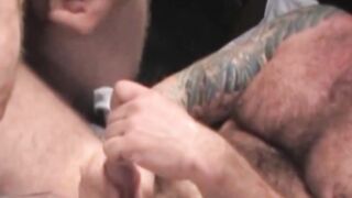 Orgasmic Foursome: Hot Guys Share Their Huge Loads