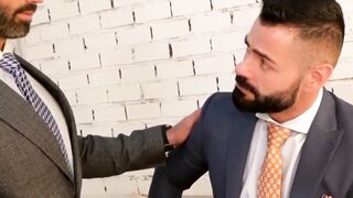 Handsome Stud Fucks His Buddy Raw In Suit And Tie - Bareback Butt-Fucking