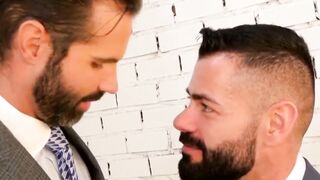 Handsome Stud Fucks His Buddy Raw In Suit And Tie - Bareback Butt-Fucking