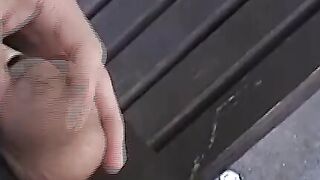 Public Sex Adventures - Bus Stop Blowjob & Anal with Stranger