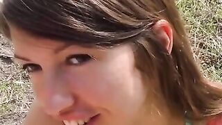 Frisky Brunette Honey Bombshell Rides A Hard Dick In Deep Anal Penetration
