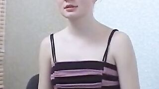 Redheaded Babe Peaches Gives A Sensual Blowjob And Swallows His Load