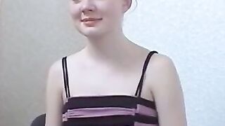 Redheaded Babe Peaches Gives A Sensual Blowjob And Swallows His Load