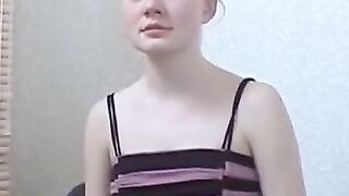 Redheaded Babe Peaches Gives A Sensual Blowjob And Swallows His Load