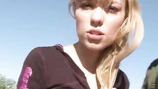 Blondie's Daring Adventure - Public Sex with Stranger in Nature
