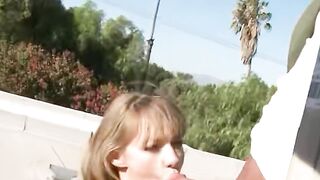Blondie's Daring Adventure - Public Sex with Stranger in Nature