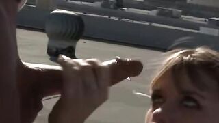 Blondie's Daring Adventure - Public Sex with Stranger in Nature