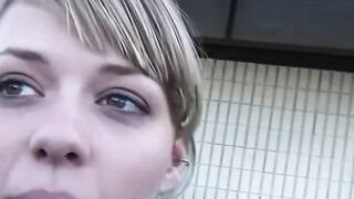 Blondie's Daring Adventure - Public Sex with Stranger in Nature
