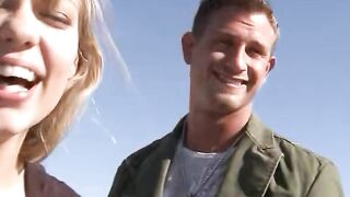 Blondie's Daring Adventure - Public Sex with Stranger in Nature
