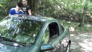 Deep-Throat Forest Fucks with Hot Guy Next Door - PornPros