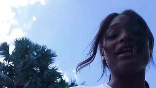 Ebony Babe Rhae Wood's Biggest Dick Yet - Interracial Porn Star POV