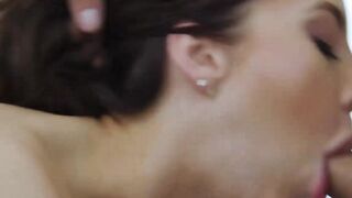 Long Haired Bombshell Melissa Stratten Gets Drilled Deep In A Passionate Romantic Ride