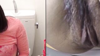 Peeing Panties #2 - Hot Asian MILF Filled With Urine In Close-Up Style