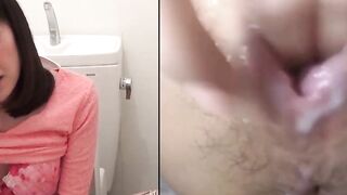 Peeing Panties #2 - Hot Asian MILF Filled With Urine In Close-Up Style