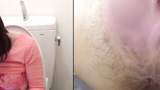 Peeing Panties #2 - Hot Asian MILF Filled With Urine In Close-Up Style