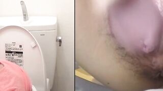 Peeing Panties #2 - Hot Asian MILF Filled With Urine In Close-Up Style