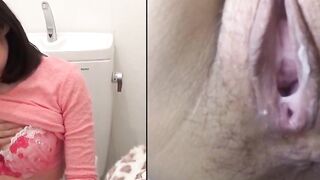 Peeing Panties #2 - Hot Asian MILF Filled With Urine In Close-Up Style