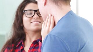 Teen Glasses Vixen - Naughty college girl Fucked Hardcore