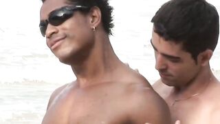 Paco's Beach Hook-Up - Gay Hunk Fucks His Buddy Raw