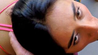 Thick-Ass Latino Milf Rides Big Dick in Hardcore POV Blowjob & Facial