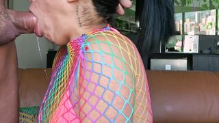 Thick-Ass Latino Milf Rides Big Dick in Hardcore POV Blowjob & Facial