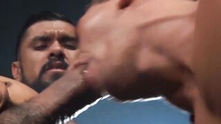 Fit Body Hunk Alex Gonzalex Worships His Buddy's Dick - Muscle Jock Fucks Raw