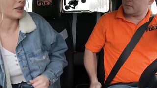 Bad Driver #1 - Sexual Road Rage! Hot Blonde Teen Drives Away With Her Man's Car