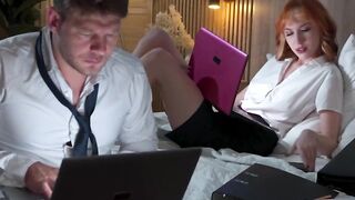 Hot Cheating Wife Seduces Handsome Colleagues And Gets A Big Load On Her Face