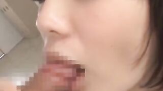 Hot MILF Gives Her Husband A Surprise Blowjob And Rides His Dildo For An Intense Orgasm