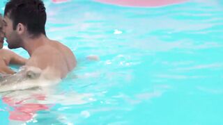 Irina Cage's Pool Side Fuck Fest - Hot Blonde Babe Gets Her Pussy Filled With Jizz