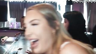 Blondie Babe Harper Hills Serves Up A Wet Pussy And Drinks At The Bar