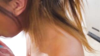 Petite Teen Handyman Gets A Surprise Blow Job And Facial