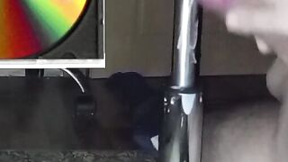 a boy whose dick is rubbed against the leg of a stainless steel chair by a stranger a