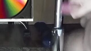 a boy whose dick is rubbed against the leg of a stainless steel chair by a stranger a