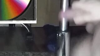 a boy whose dick is rubbed against the leg of a stainless steel chair by a stranger a