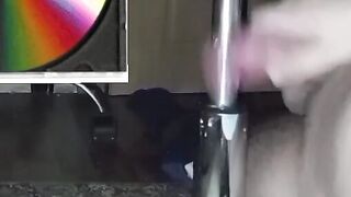 a boy whose dick is rubbed against the leg of a stainless steel chair by a stranger a