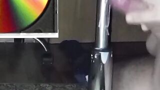 a boy whose dick is rubbed against the leg of a stainless steel chair by a stranger a