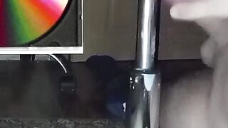 a boy whose dick is rubbed against the leg of a stainless steel chair by a stranger a