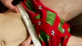 Petite Hunk's Solo Stroking Session Leading To A Massive Load