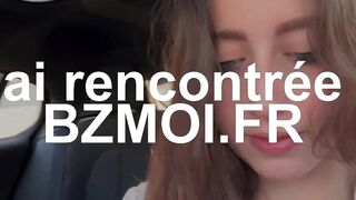 Teens French Girl Sucks Her Boyfriend in Car - Old Video Edited with New Music