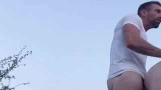 French Blond Babe Gets Fucked Outdoors in Public