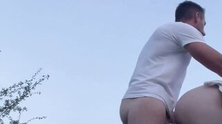 French Blond Babe Gets Fucked Outdoors in Public
