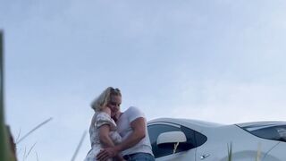 French Blond Babe Gets Fucked Outdoors in Public