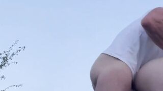 French Blond Babe Gets Fucked Outdoors in Public