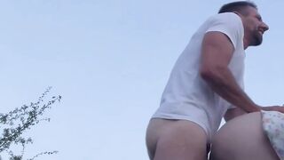 French Blond Babe Gets Fucked Outdoors in Public