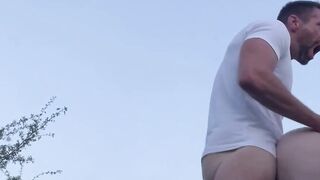 French Blond Babe Gets Fucked Outdoors in Public