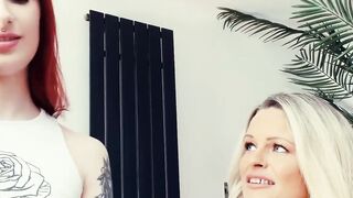 Step-Sisters Share Their Stepmom's DILDOS in Lesbian Threesome