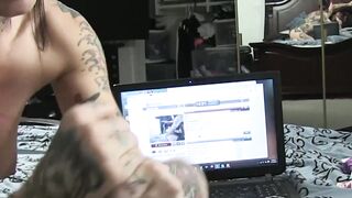 Tatted Ghetto Bitch Joanna Vaga Rides A Monster Dick - Hardcore Sex