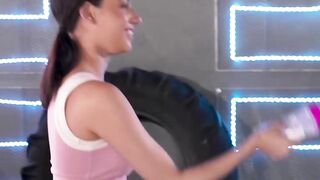 Fitness Freak Emily Pinks Gets Sweaty With Her Hunk Instructor